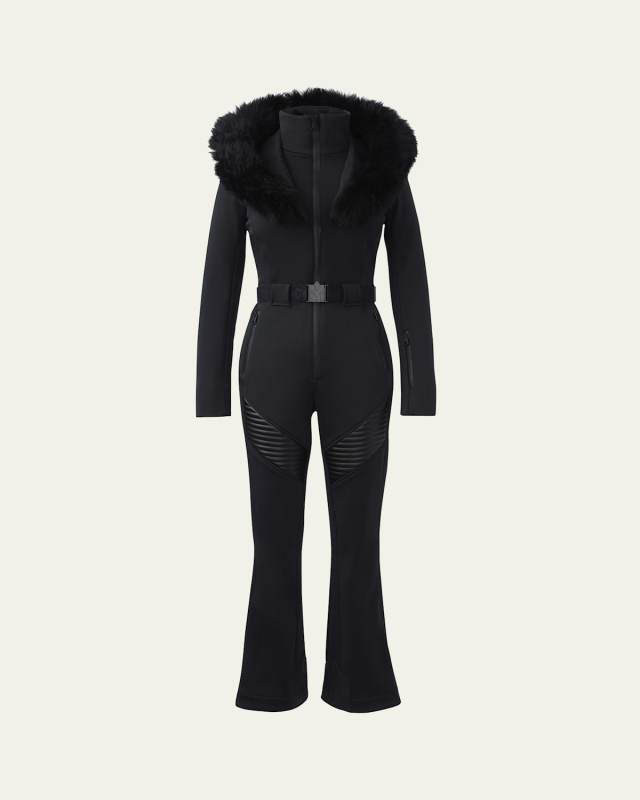 Elle Agile-360 Ski Suit with Removable Hood and Shearling Tri